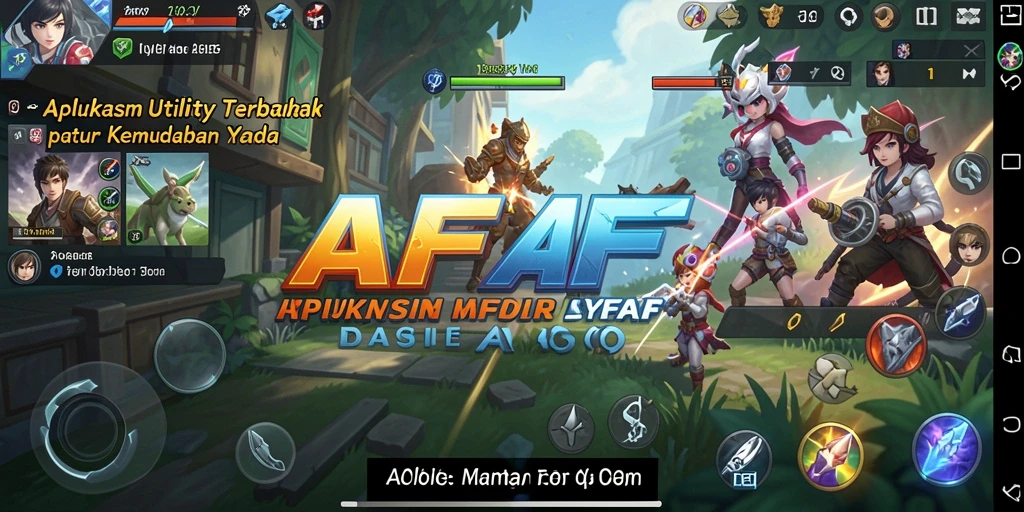 Tampilan antarmuka AFAF yang intuitif dan mudah digunakan.