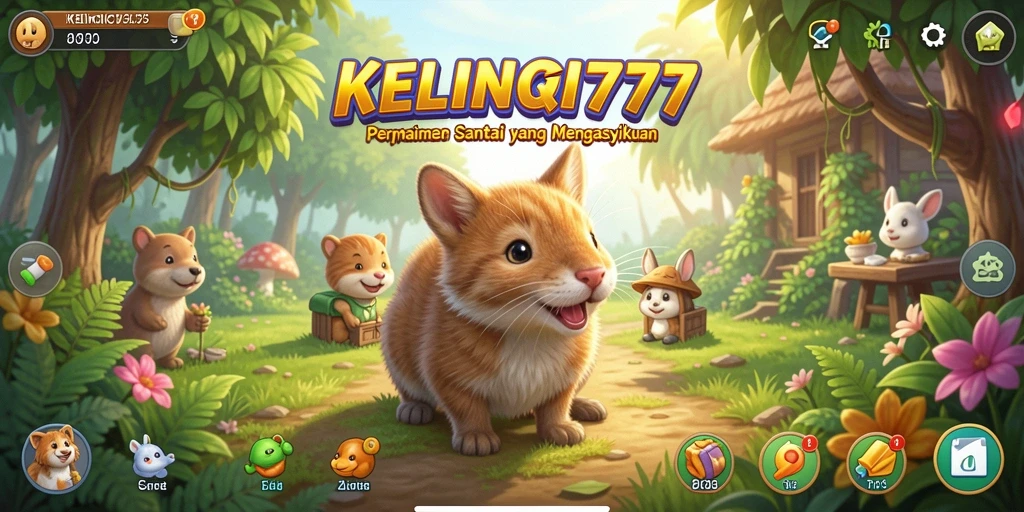Tampilan seru gameplay KELINCI777 dengan karakter lucu.