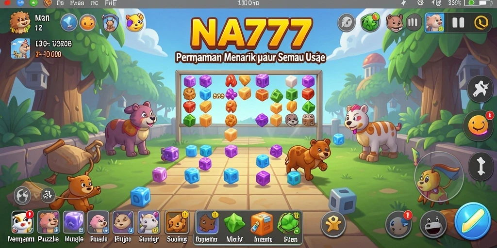 Screenshot gameplay NA777 menampilkan tantangan seru jenis Puzzle.